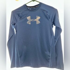 Under Armour Kids Navy Long Sleeve Tee